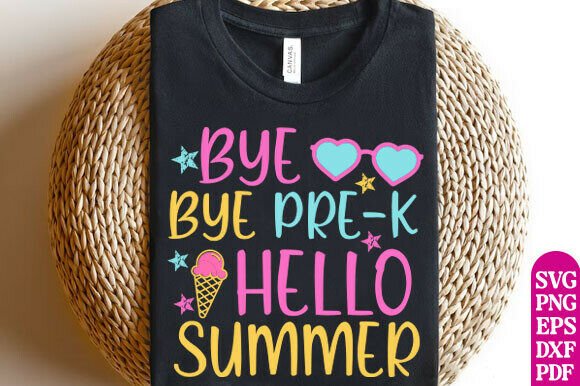 Bye Bye Pre-K SVG: Graphics for T-Shirt Designs