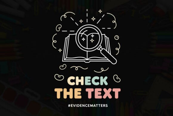 Check the Text Evidence Matters Graphics & T-Shirt Designs