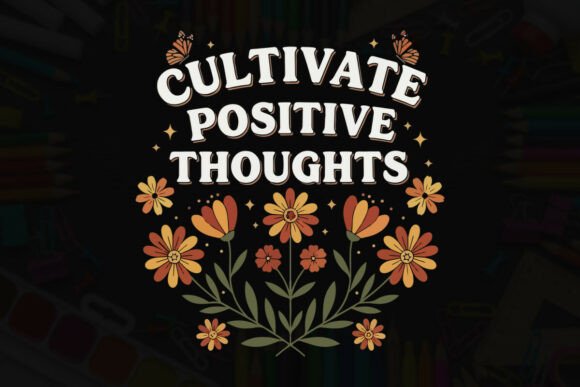 Cultivate Positive Thoughts: Graphics & T-Shirt Designs