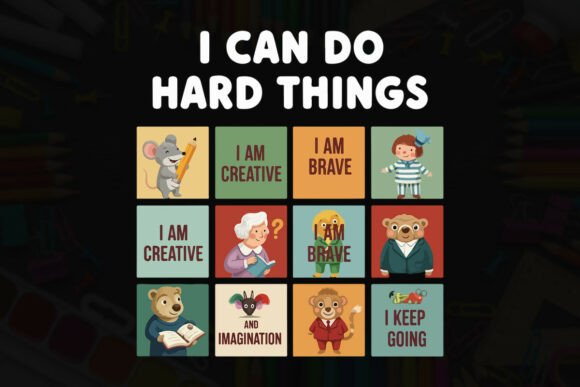 Kids Self-Development Art: Graphics & T-Shirt Designs