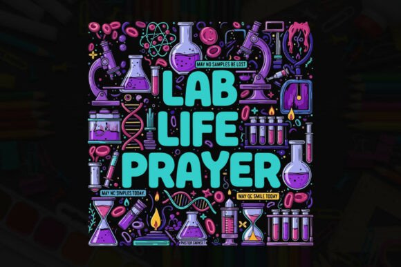 Lab Life Prayer Science Tee: Graphics for T-Shirt Designs