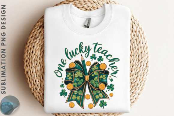 Lucky Teacher PNG for Graphics & T-Shirt Designs