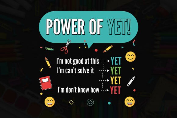 Positive Affirmation Power of Yet Graphics for T-Shirt Designs
