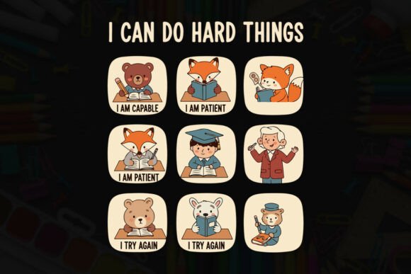 Resilience Learning Character Art Graphics & T-Shirt Designs