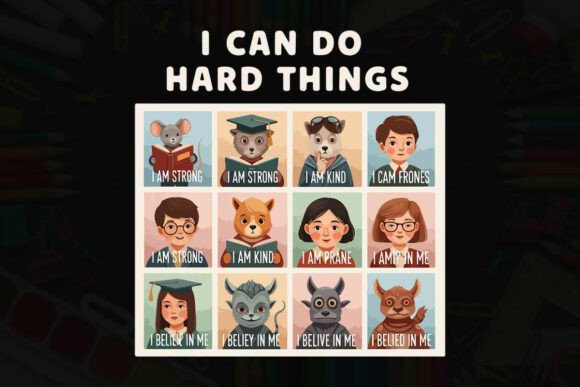 Self-Esteem Affirmations Graphics for T-Shirt Designs
